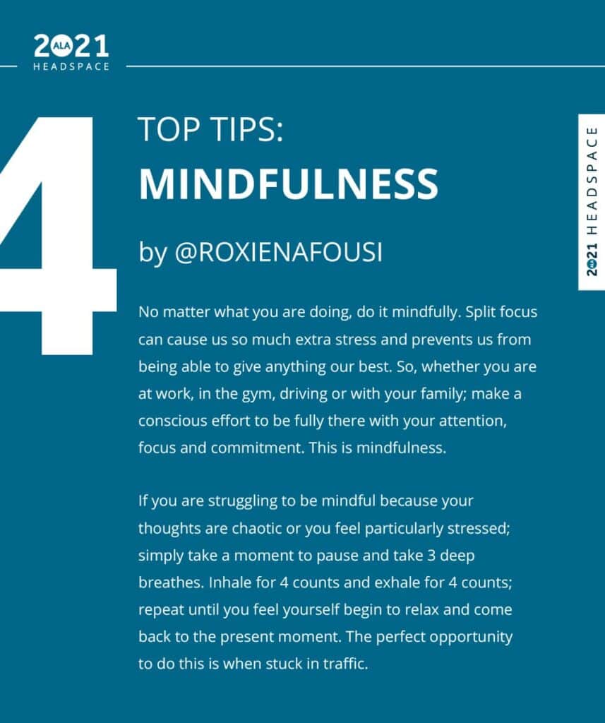 Roxy's blog about mindfulness